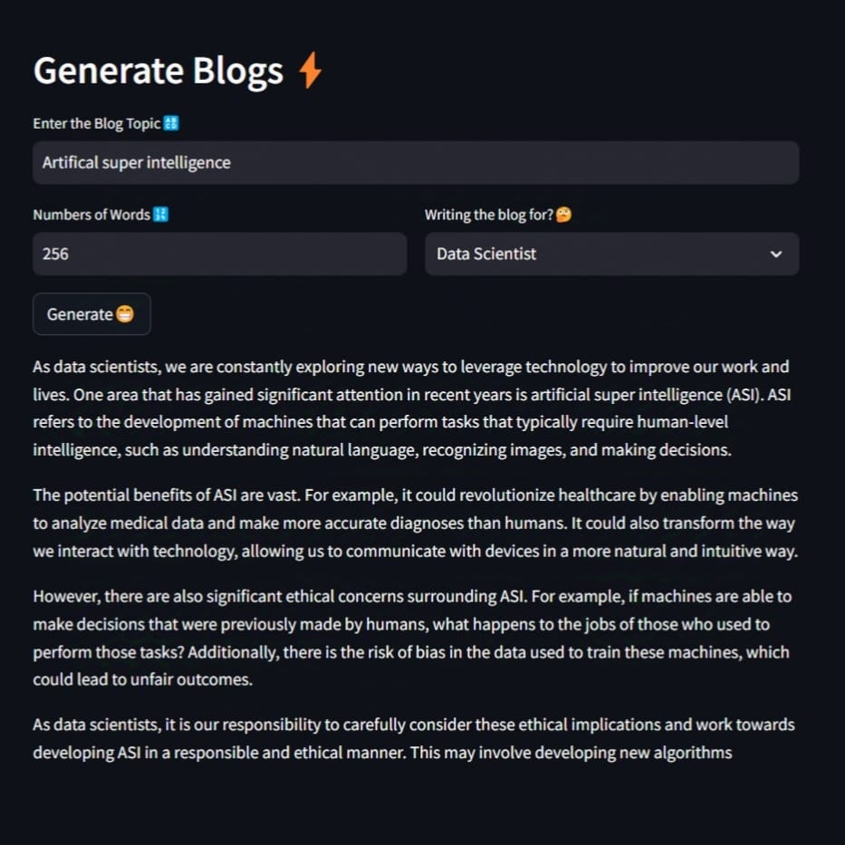 Blog Generator